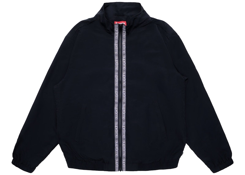 Supreme Classic Logo Taping Track Jacket Black