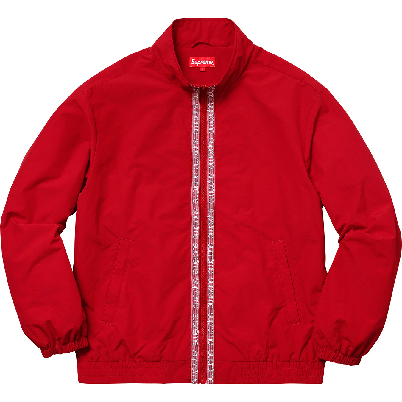 Supreme Classic Logo Taping Track Jacket Red Men's - SS18 - US