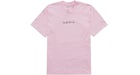 Camiseta Supreme Classic Logo Rosa Claro