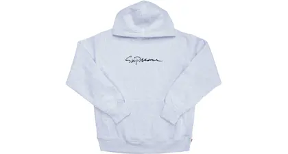Supreme classic script hooded sweatshirt black Outlet