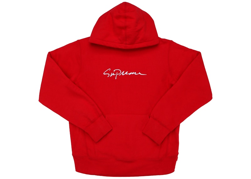 Supreme Classic Script Hooded Sweatshirt Black Men's - FW18 - US