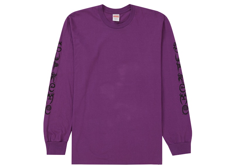 Supreme Clayton Patterson L/S Tee Light Purple Men's - SS21 - GB