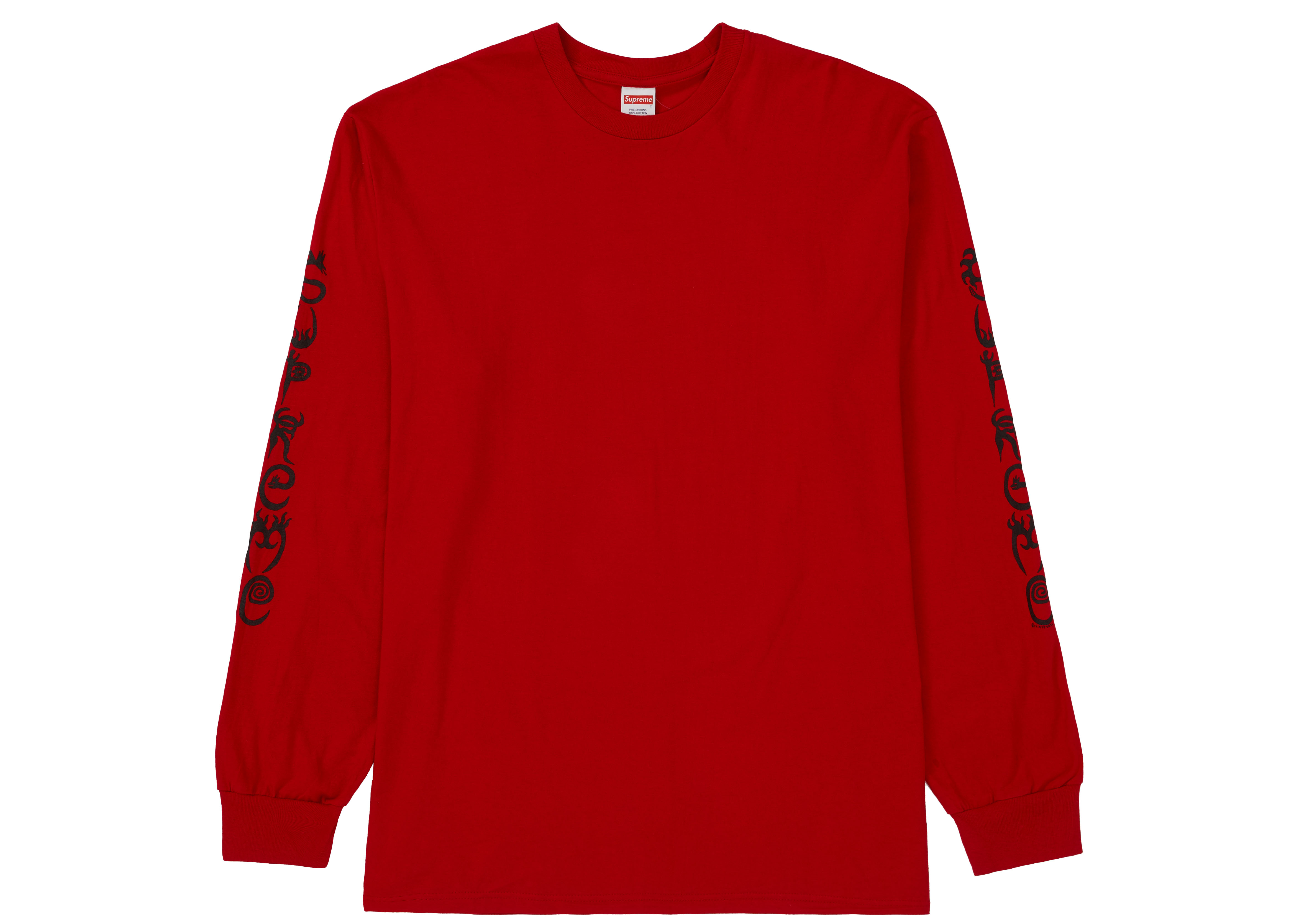 Supreme Clayton Patterson L/S Tee Red Men's - SS21 - US