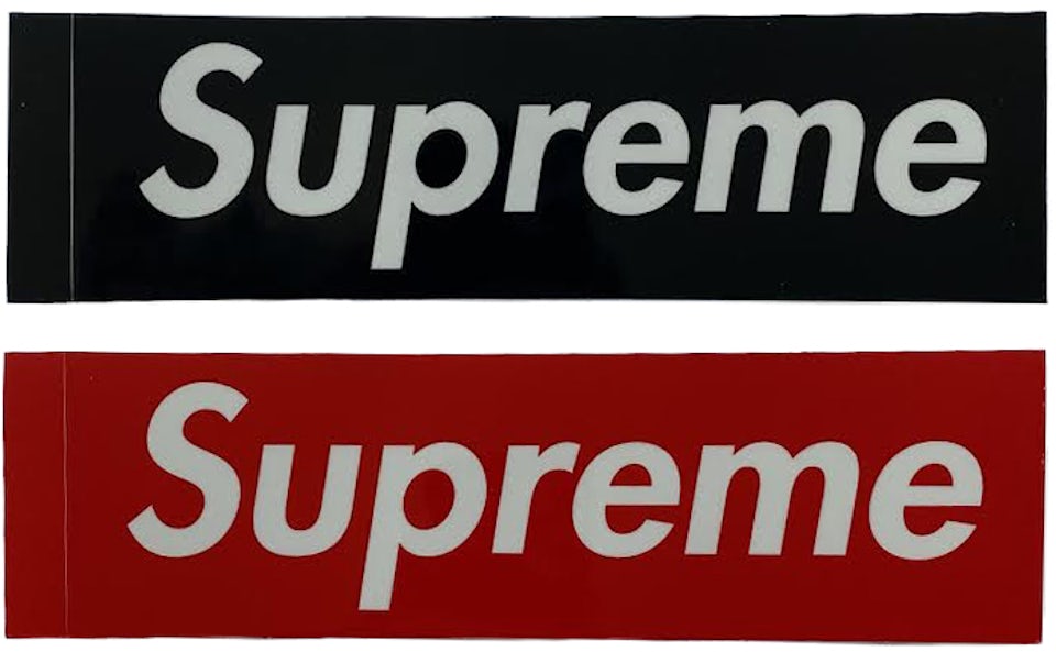 Supreme Classic Box Logo Sticker (Red) (Pack of 3)