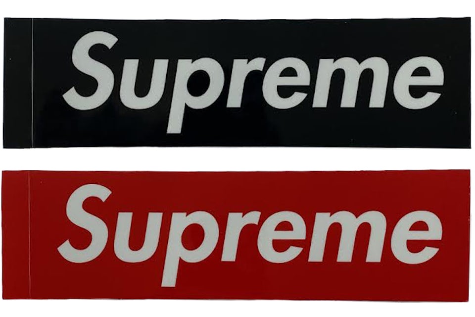 Supreme Clear Vinyl Box Logo Stickers Sticker Set