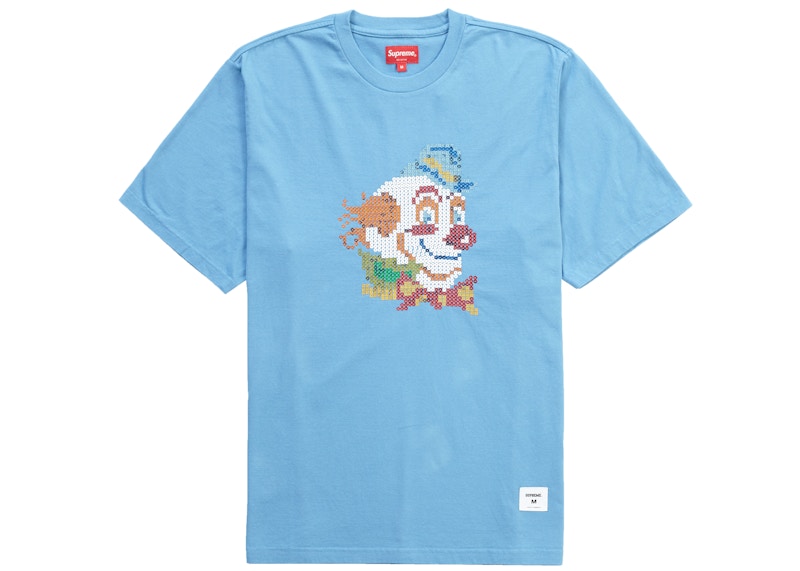 Supreme Clown Sequin S/S Top Light Blue - FW21 男士- TW