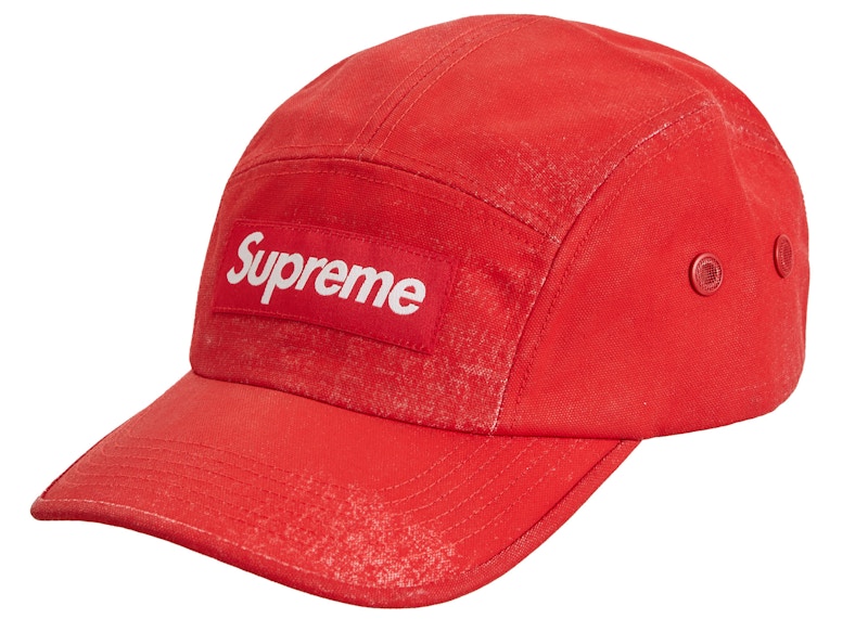 Supreme◇19SS/キャンプキャップ/ボックスロゴ/-/コットン/RED/Washed