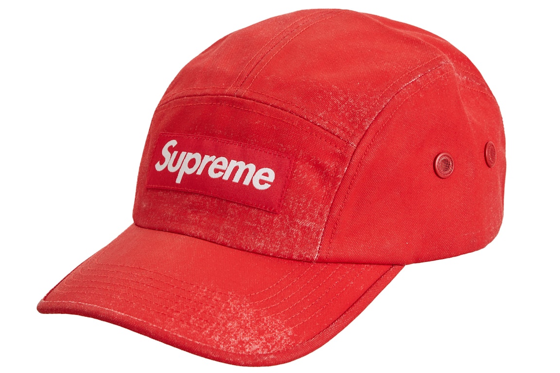 Pre-owned Supreme Coated Cordura Camp Cap Red
