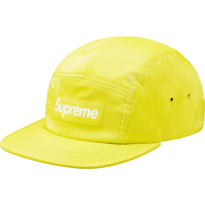 Supreme Coated Linen Camp Cap Lime - SS18 - US