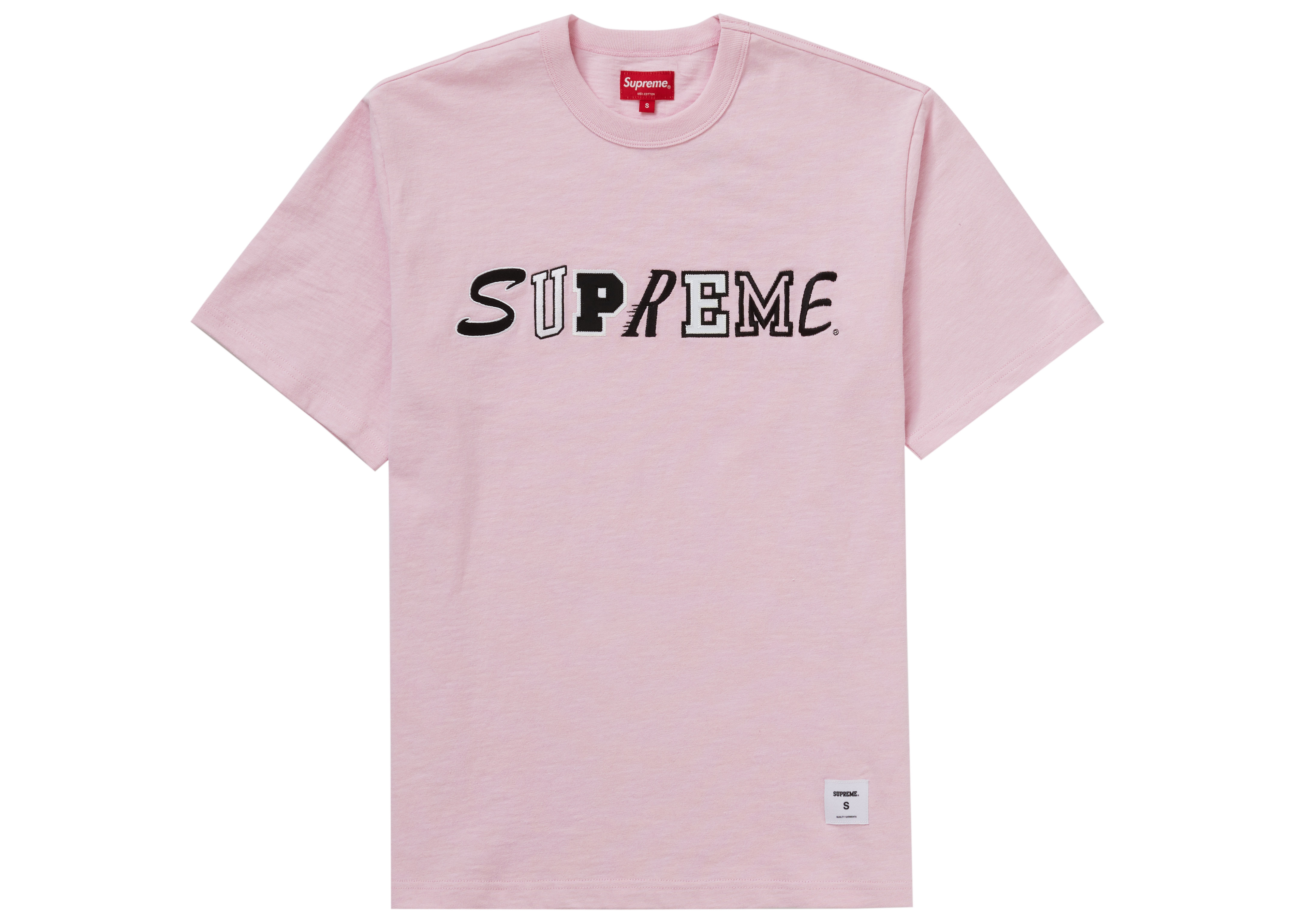 Supreme Collage Logo S/S Top Pink - FW20 Men's - US