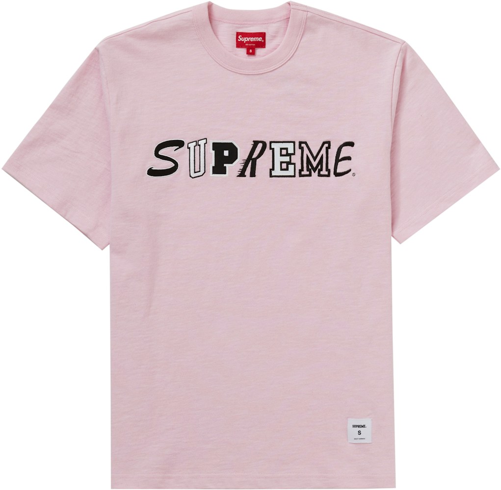 Supreme Collage Logo S S Top Pink Fw