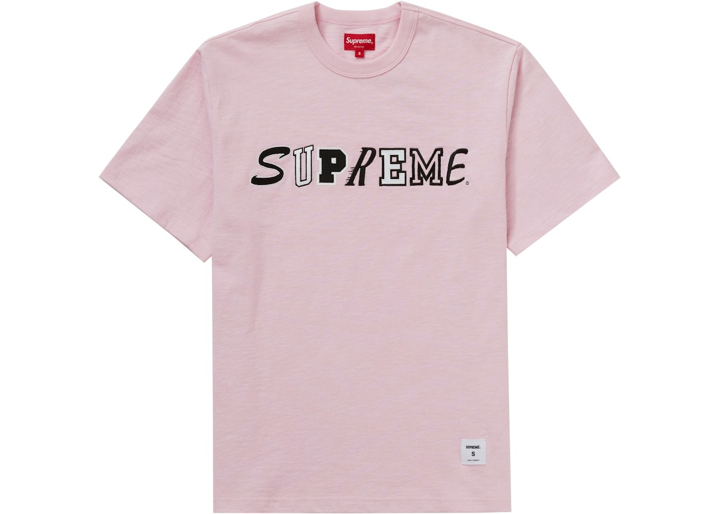 Supreme Collage Logo S S Top Pink Fw Supreme Collage Logo S S Top Pink Fw