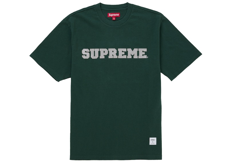 Supreme Collegiate Appliqué S/S Top Green Men's - FW25 - US