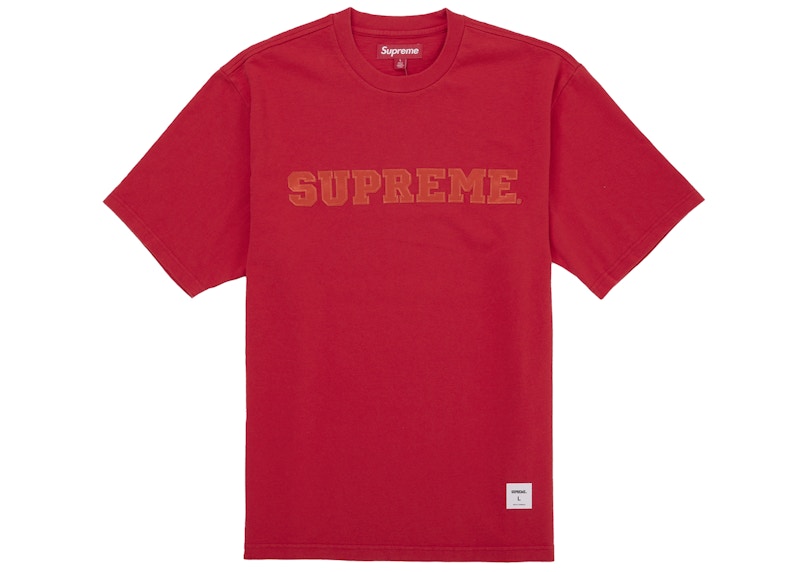 Supreme Collegiate Appliqué S/S Top Red Men's - FW25 - US