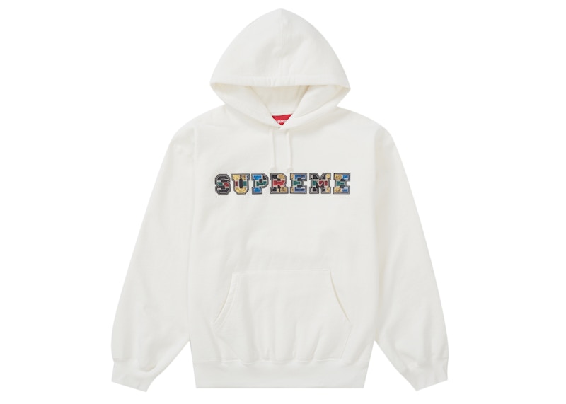 supreme leather hooded sweatshirt