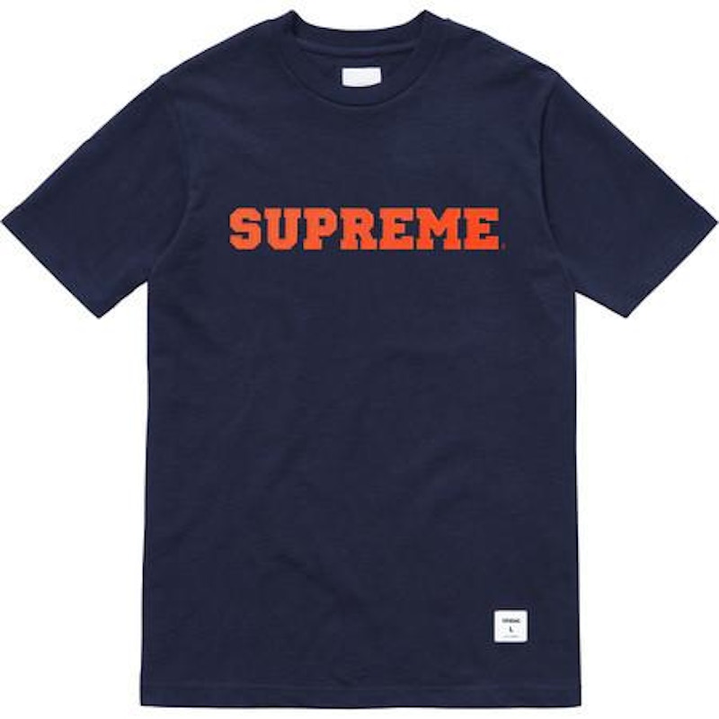 Supreme Collegiate Tee Navy