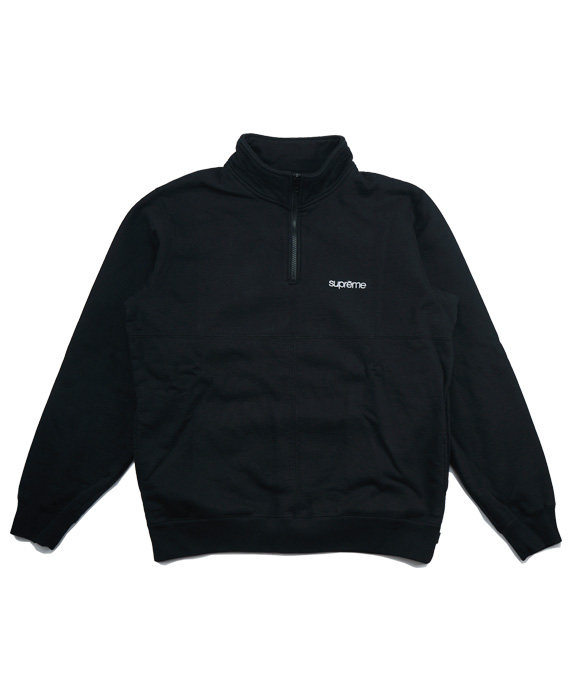 Supreme Color Blocked Half Zip Sweatshirt Black