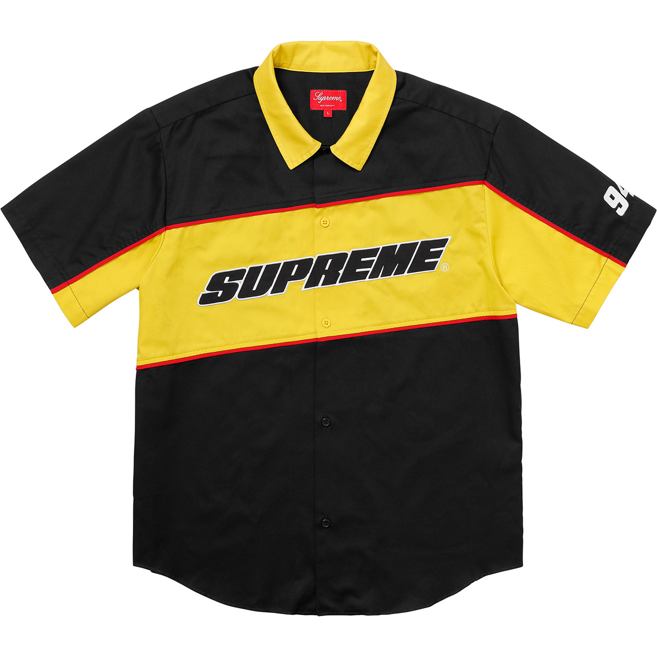 Supreme Color Blocked Work Shirt (SS18) Black Men's - SS18 - US