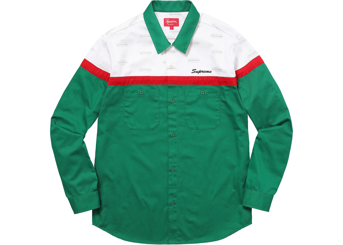 Supreme color block shirt Clearance