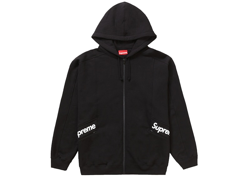 supreme colour blocked zip up sweatshirt-