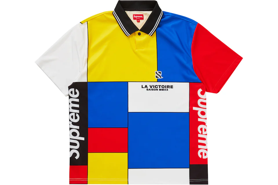 Supreme Colorblocked Soccer Polo Red