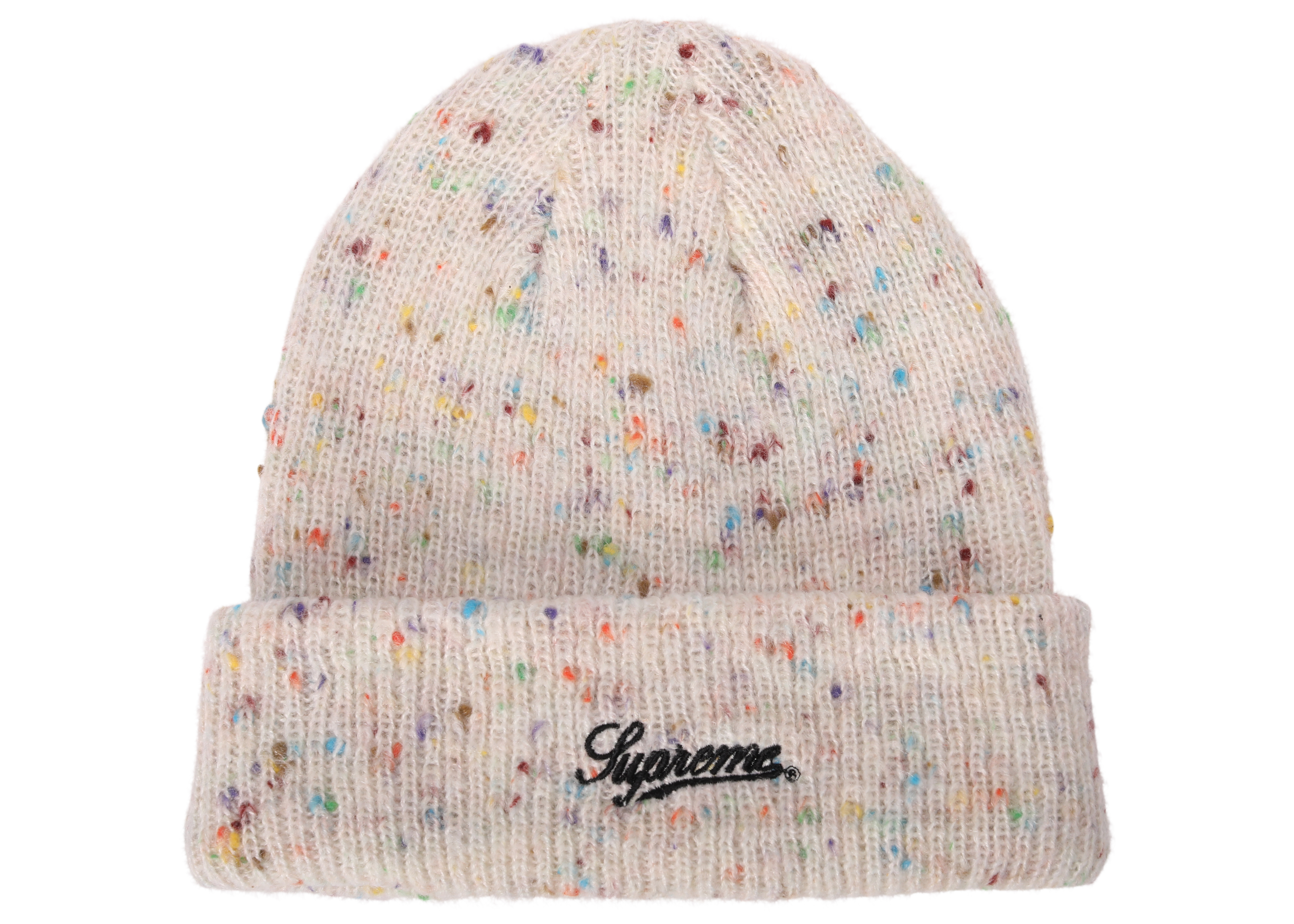 Supreme Colored Speckle Beanie Natural - FW18 - TW