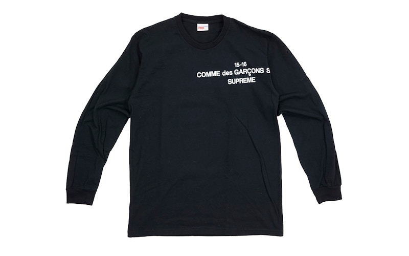 Supreme Comme Des Garcons Long Sleeve Tee Black メンズ - FW15 - JP