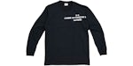 Supreme Comme Des Garçons Langarm-T-Shirt Schwarz