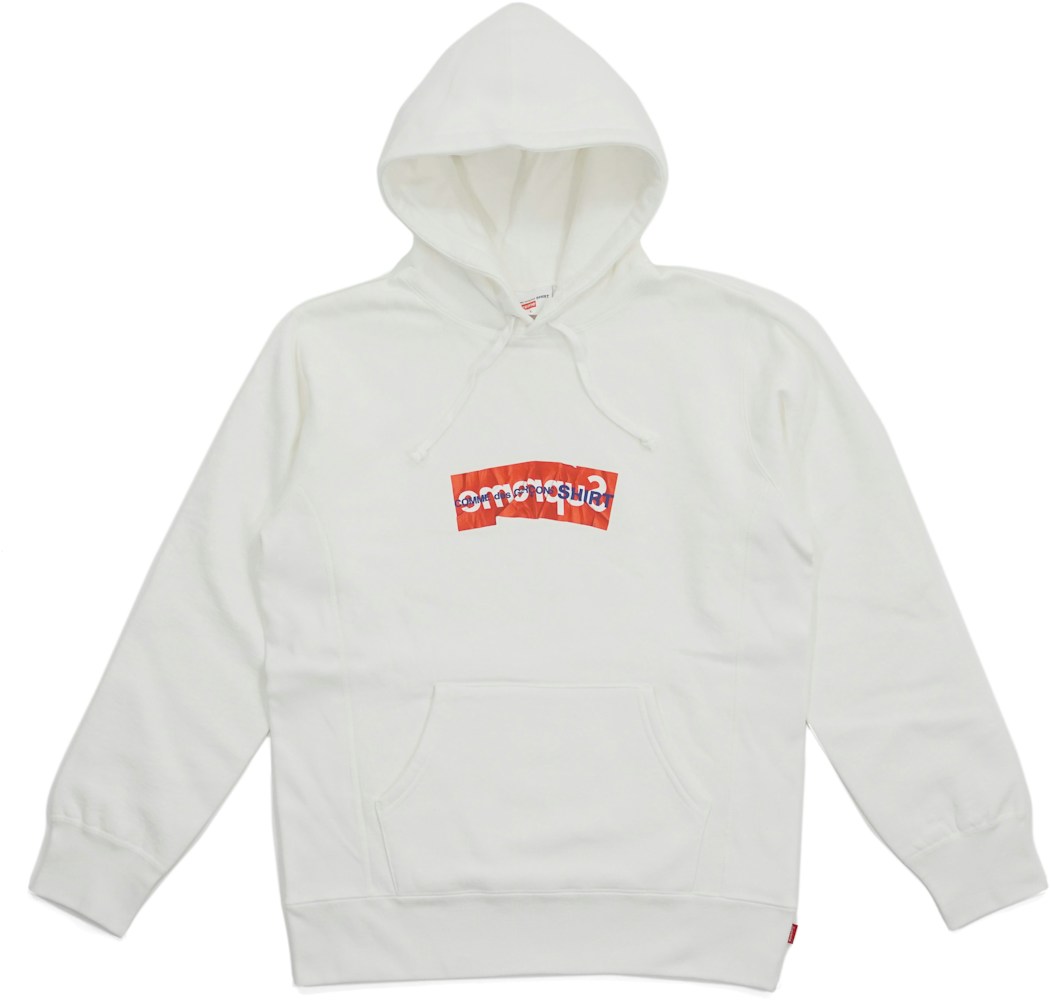 Hviske støj forum Supreme Comme Des Garcons SHIRT Box Logo Hooded Sweatshirt White - SS17