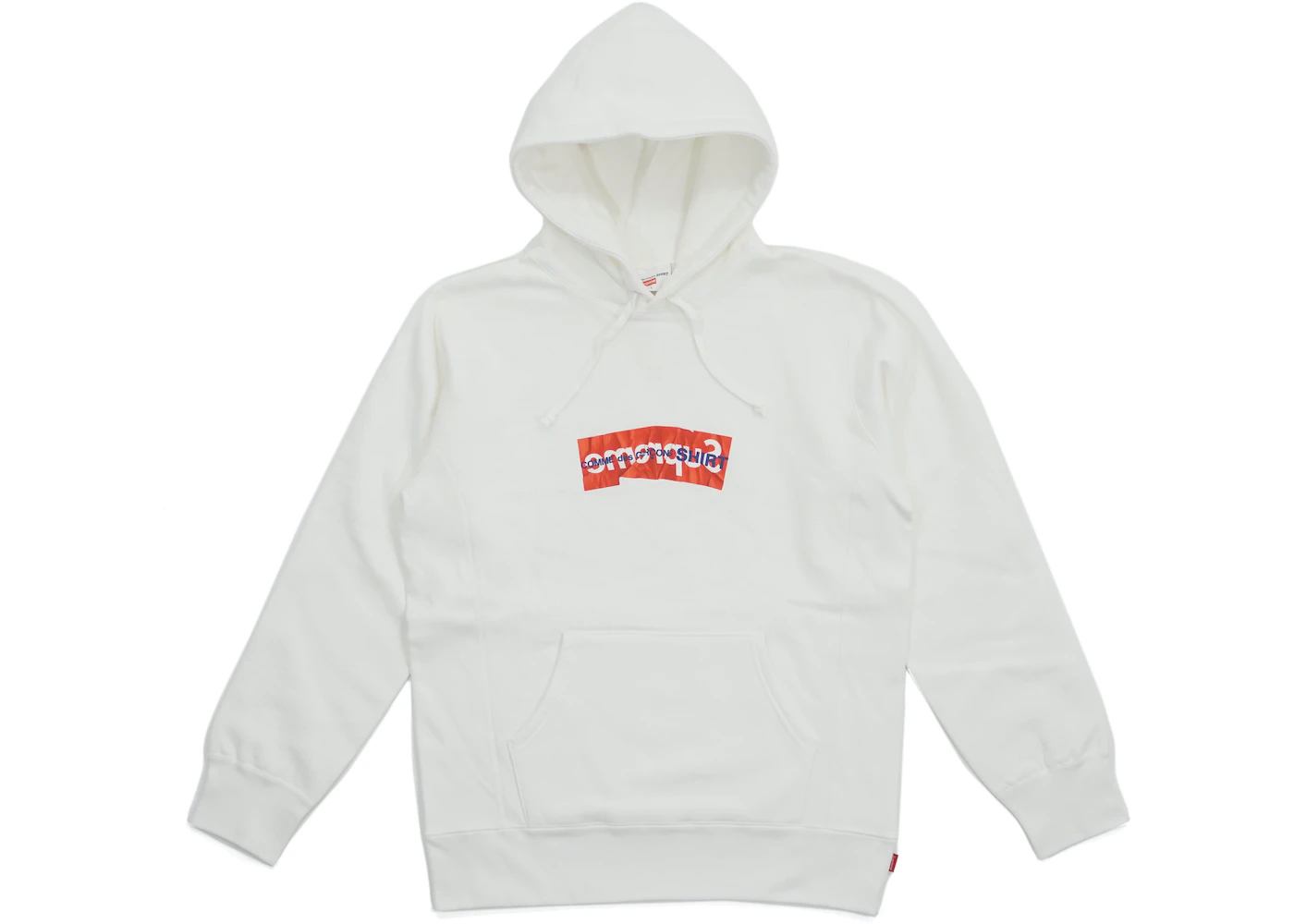 Supreme Comme Des Garcons Shirt Box Logo Hooded Sweatshirt White - Ss17  Men'S - Us