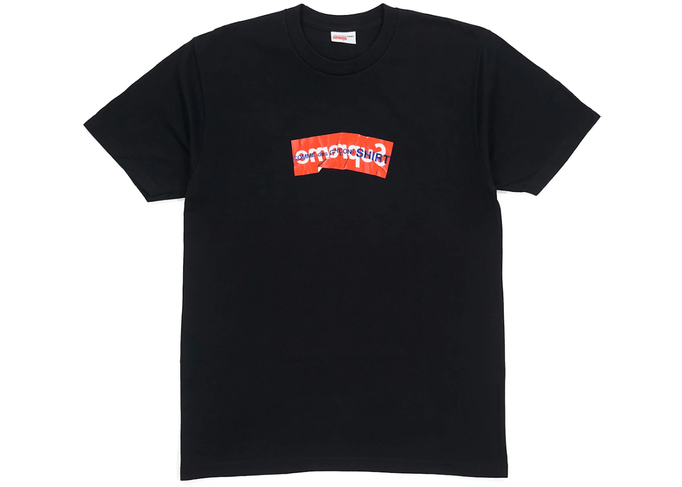 Supreme Comme Des Garcons SHIRT Box Logo Tee Black Men's SS17 US