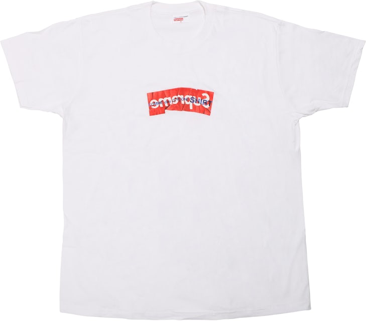 Louis Vuitton X Supreme White Box Logo Print Cotton T-Shirt S