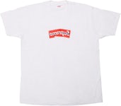 Supreme x Comme des Garçons Shirt Split Box Logo Hooded Sweatshirt 'White' | Men's Size M