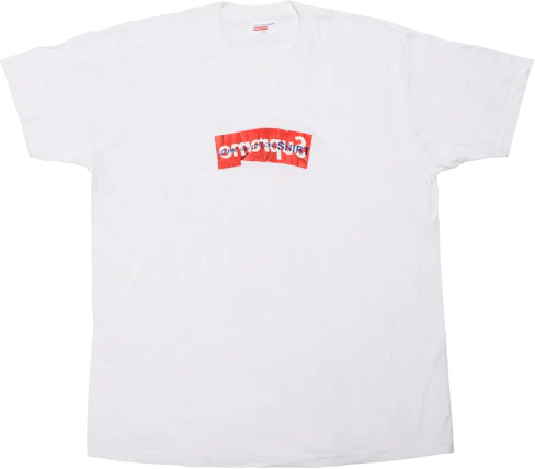 Supreme 'LV monogram' Box Logo T-shirt Ice Blue