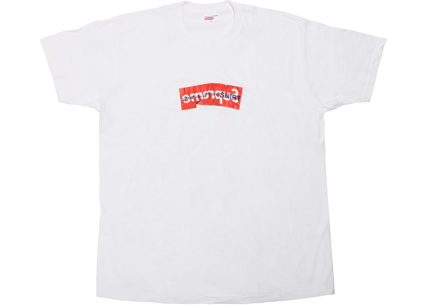 Supreme Comme Des Garcons Shirt Box Logo Tee White Ss17 Supreme Comme Des Garcons Shirt Box Logo Tee White Ss17