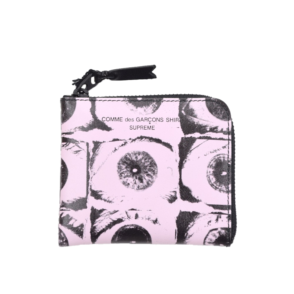 Supreme Comme des Garcons SHIRT Large Eyes Coin Pouch Pink