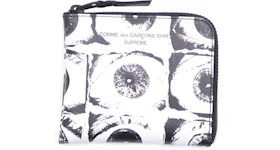 Supreme Comme des Garcons SHIRT Large Eyes Coin Pouch White