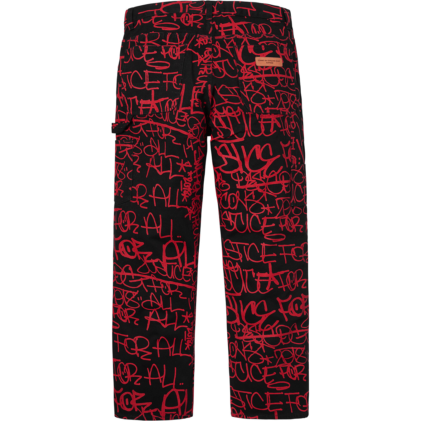 Supreme Comme des Garcons SHIRT Canvas Painter Pant Black Men's - FW18 - US