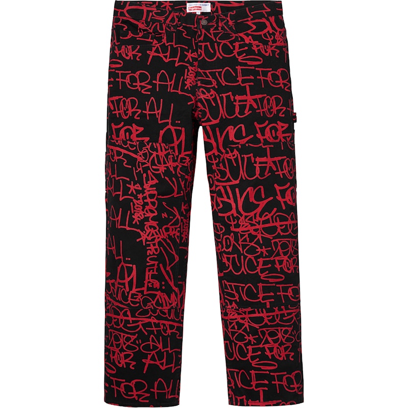 Supreme Comme des Garcons SHIRT Canvas Painter Pant Black Men's