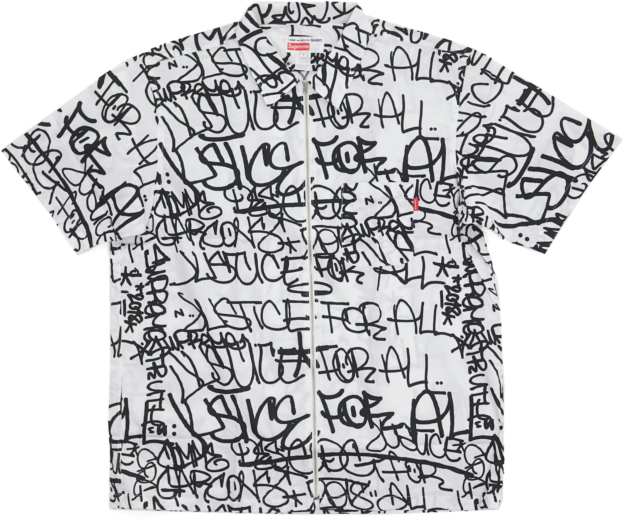 embotellamiento lucha Asesinar Supreme Comme des Garcons SHIRT Graphic S/S Shirt White - FW18 Men's - US