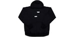 Supreme Comme des Garcons SHIRT Split Box Logo Kapuzenpullover Schwarz