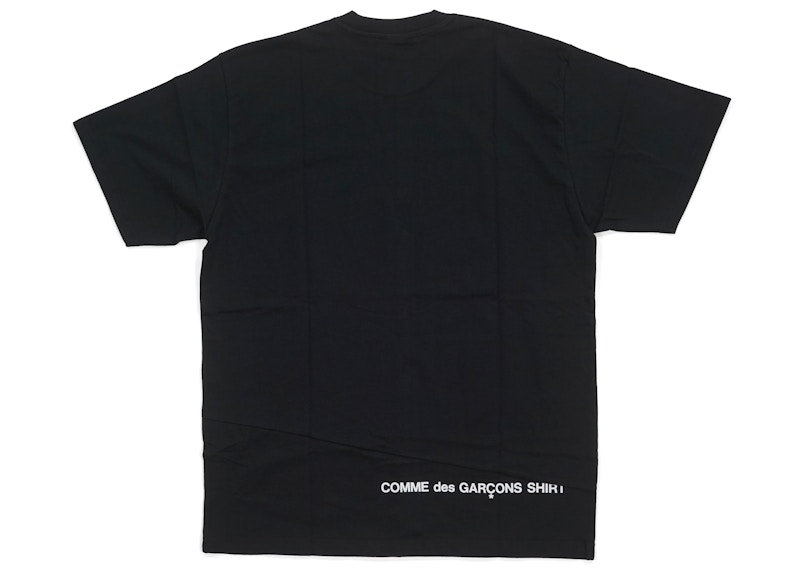 Supreme Comme des Garcons SHIRT Split Box Logo Tee Black Men's 