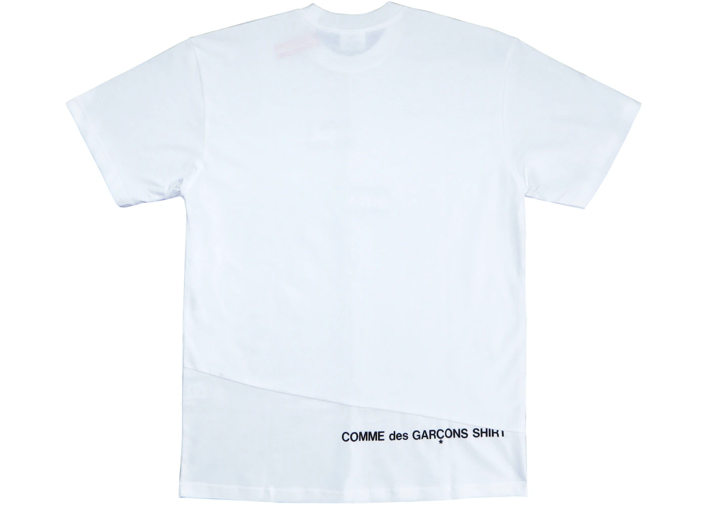 Supreme Comme des Garcons SHIRT Split Box Logo Tee White Men's - FW18 - US