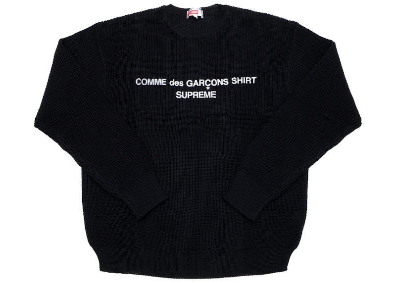 Supreme Comme des Garcons SHIRT Sweater Black Men's - FW18 - GB