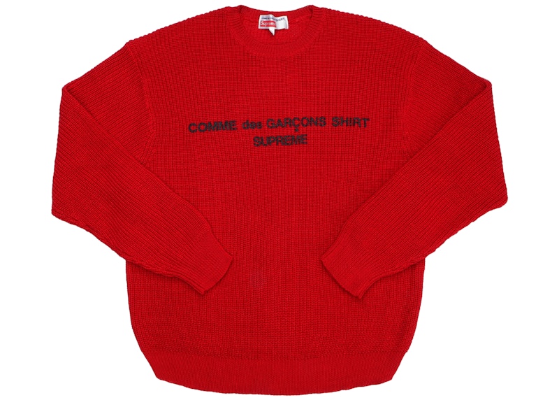 Supreme Comme des Garcons SHIRT Sweater Red Men's - FW18 - GB