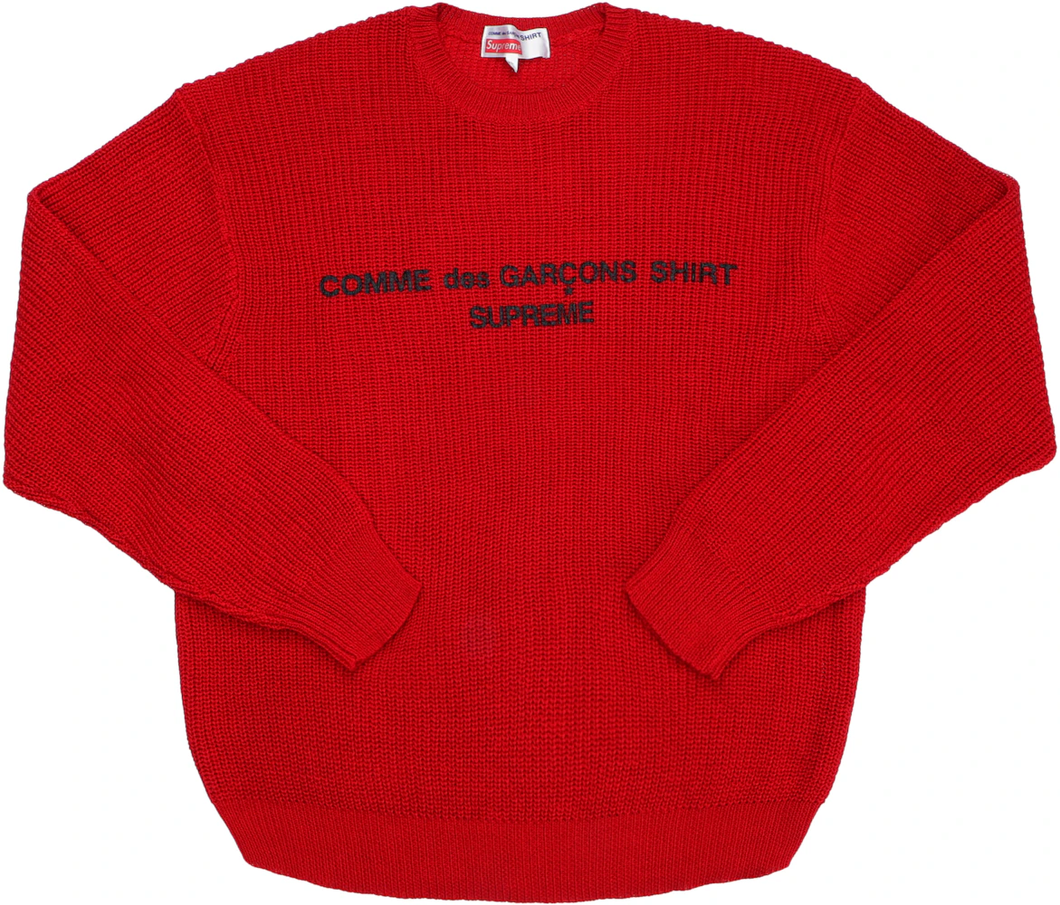 Supreme Comme des Garcons SHIRT Sweater Red - Men's - US