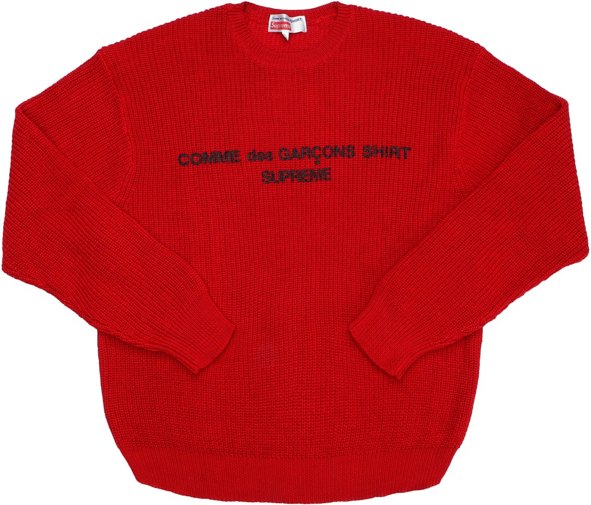 Supreme Comme Garcons Sweater Red - FW18