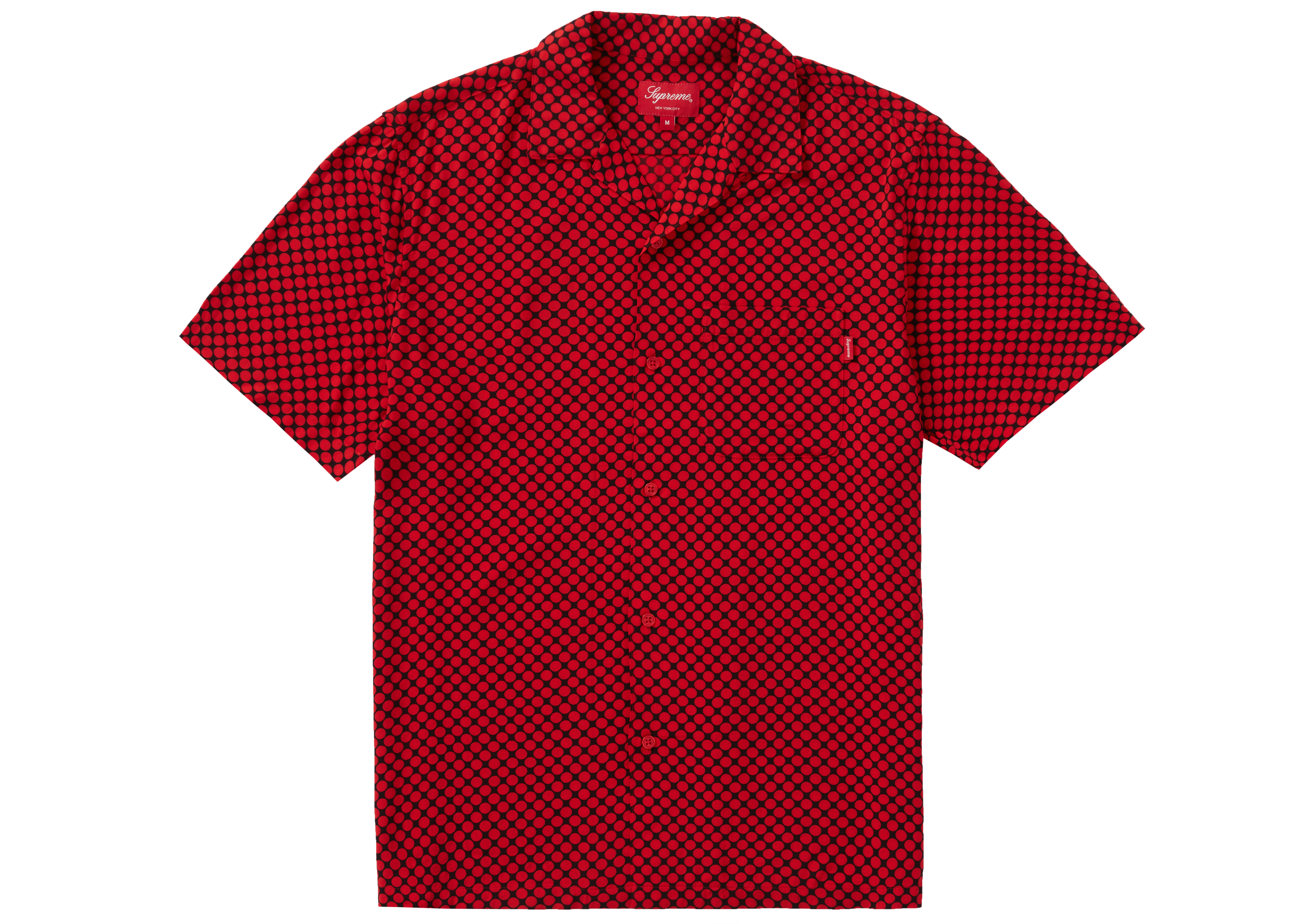 Supreme Compact Dot Rayon S/S Shirt Red Men's - FW20 - US