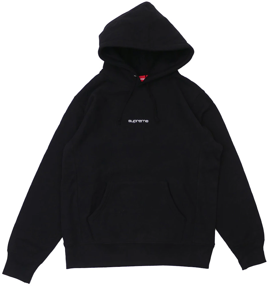 Supreme Compact Logo Hoodie Red FW17 Size large Pre Owned
