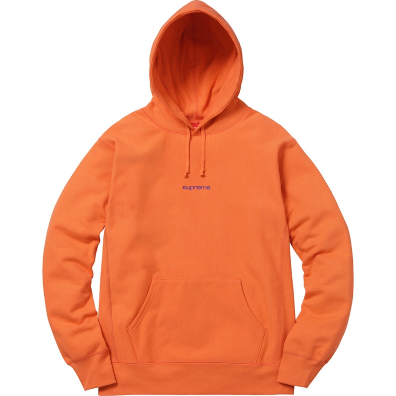 black and orange supreme hoodie